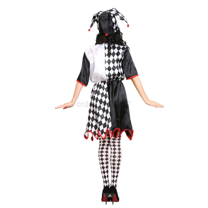 Halloween Couple Love Cosplay Clothes Clown Men Women Adult Costumes Circus Stage Droll Cosplay Clothing for Male Female Cos