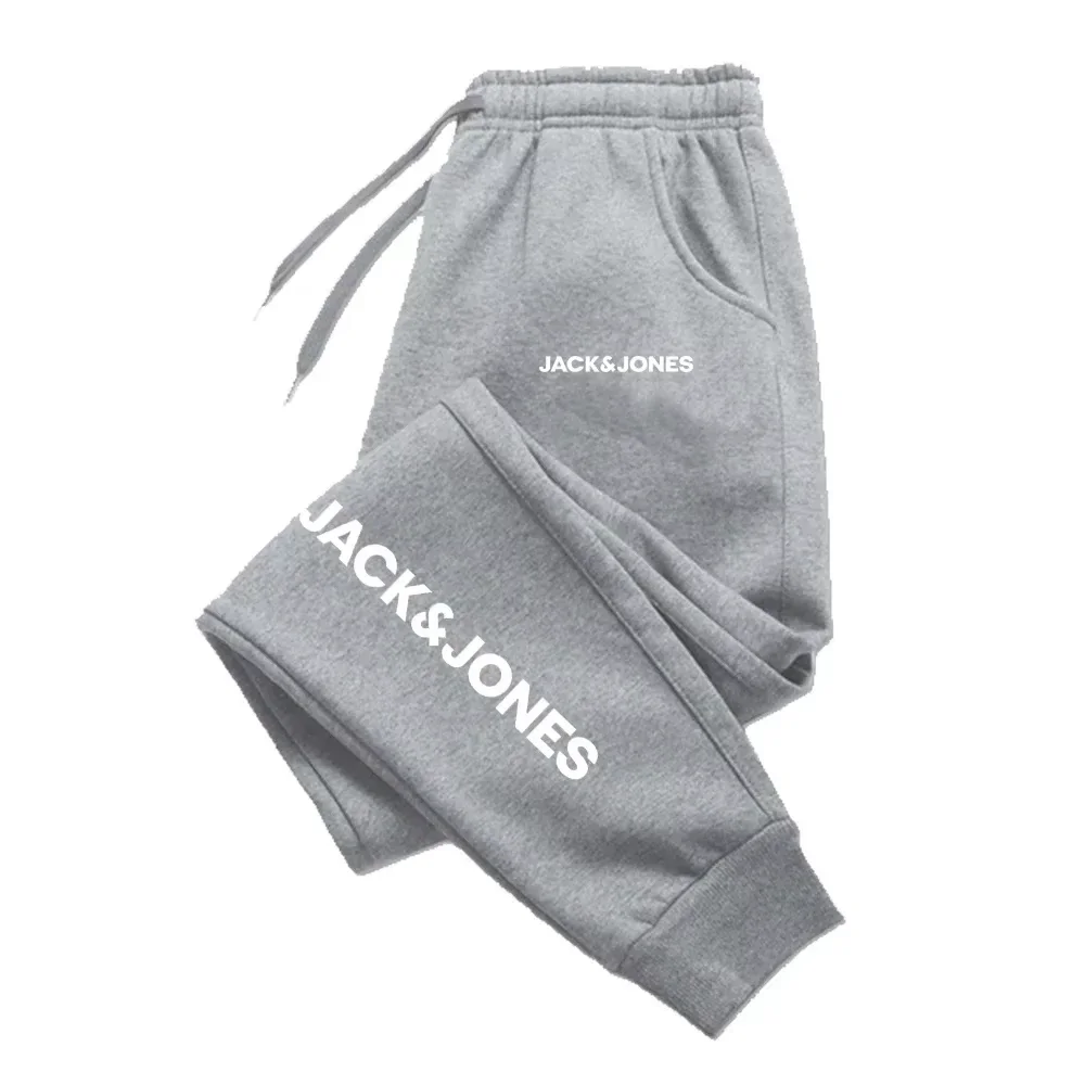 JACKJONESMen سراويل الركض السراويل الفضفاضة محايدة تنفس السراويل الفضفاضة في الهواء الطلق تصميم الأزياء سراويل للجري Sweatpants جديد WK28 #4