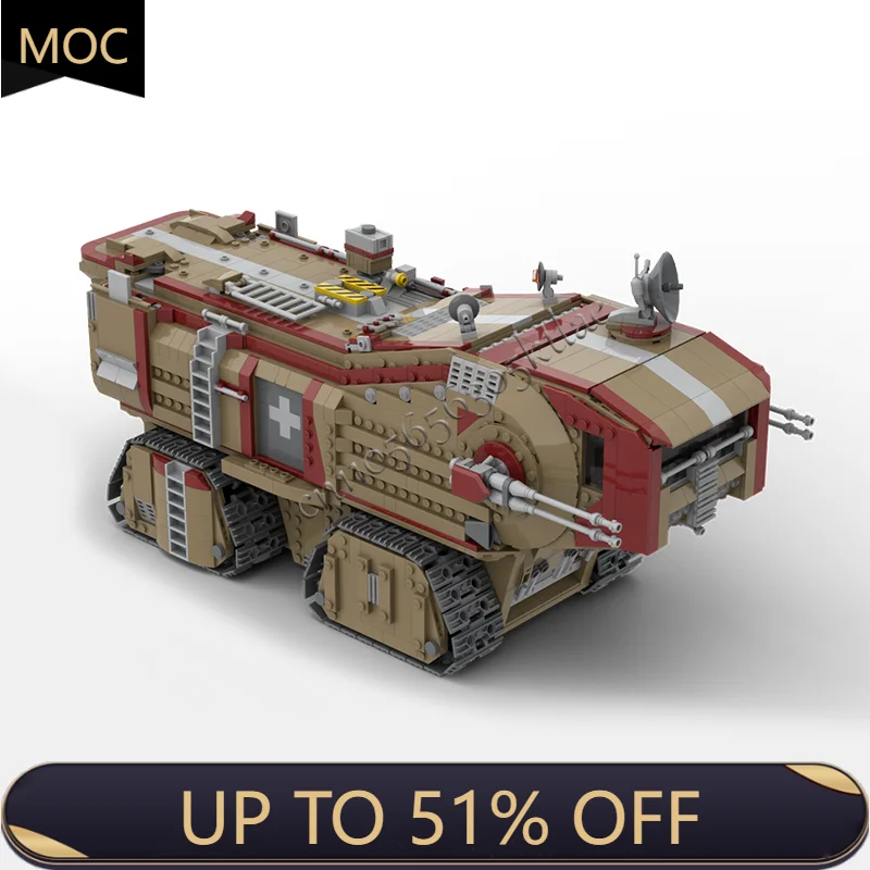 

2584 pcs Moc Star Battle Large Armored Sand Crawling Vehicle Model Building Blocks Bricks Diy Creative Educational Toys Kid Gift