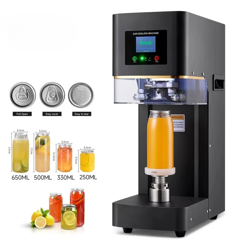 Non Rotary Can Seamer Boba Sealing Machines Bubble Tea Machine Can Sealer Aluminium Beer Cans Canning Machines