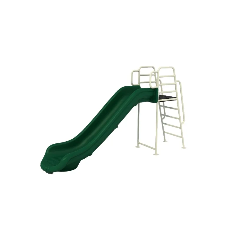 Simple plastic water amusement park backyard equipment slide
