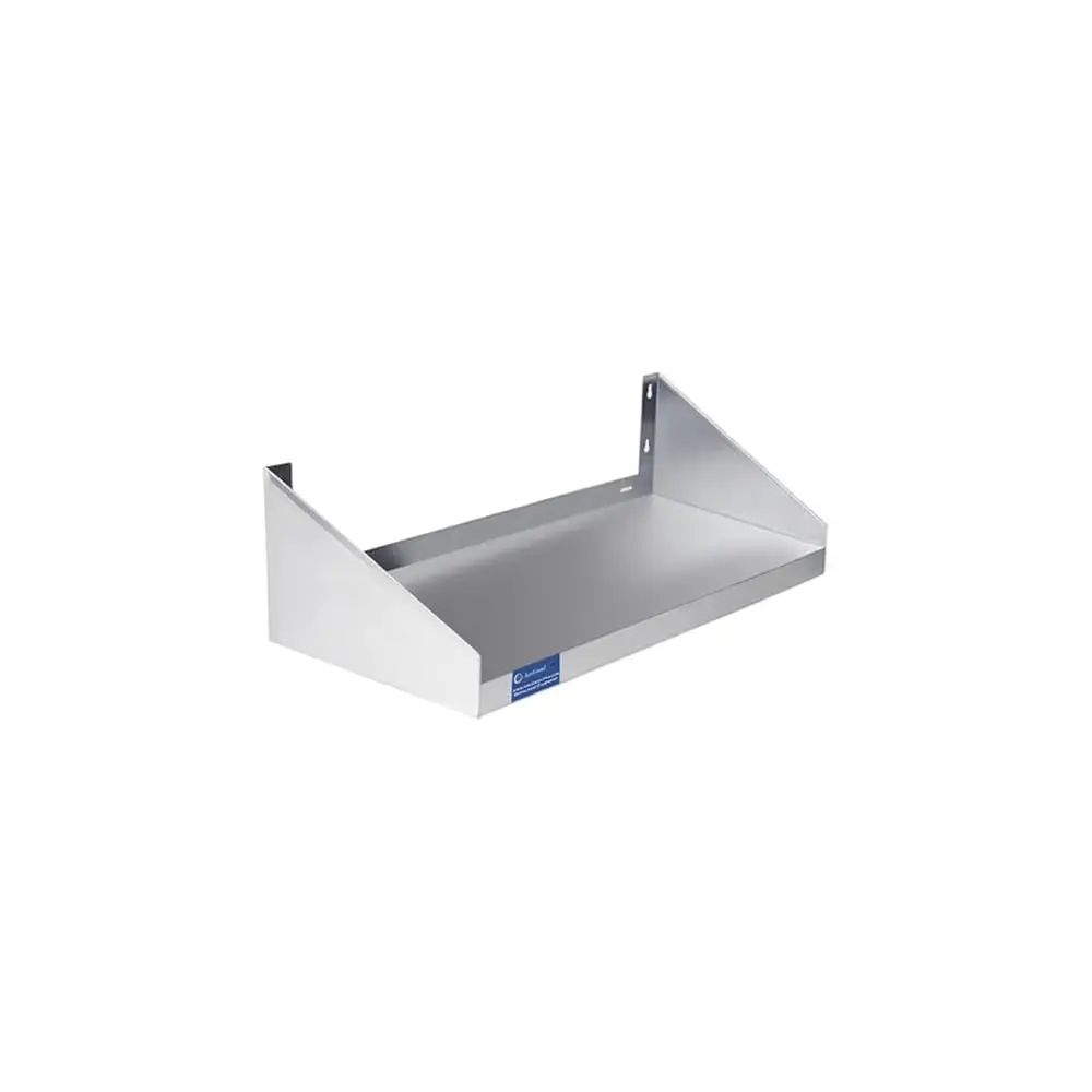 Premium Quality Stainl Steel Wall Shelf With Side Guards | Commercial Metal Shelving | | Nsf Certified | (24