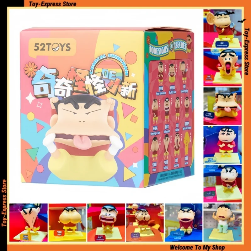 

52TOYS слепая коробка, комические аниме-игрушки Шин-Чан, слепая коробка, загадочная коробка, карандаш Шин-Чан, модель, детские игрушки для девочек, подарок на день рождения
