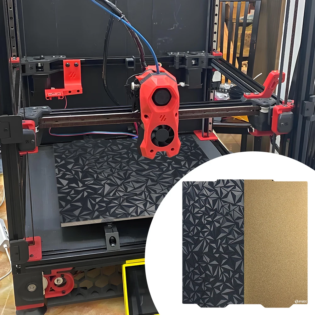 

Платформа для 3D-принтера 365x365 мм: гибкая печатная поверхность из PET/PEI с алмазной текстурой, стальной лист для Prusa XL