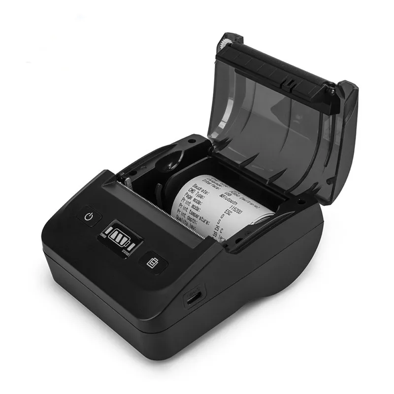 80mm portable thermal bluetooth receipt printer supermarket catering retail store payment ticket bill inkless thermal printer