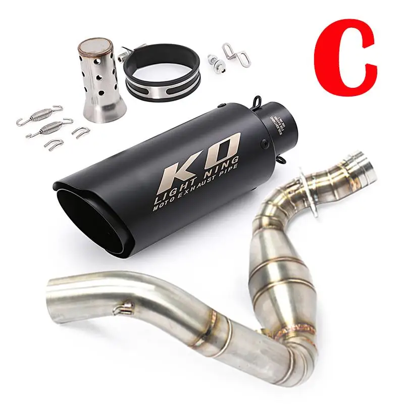 Slip-on uitlaatsysteem voor BMW G310GS G310R motorfiets, inclusief 51mm DB killer demper en voorbuis, 2017 - 2024 2025