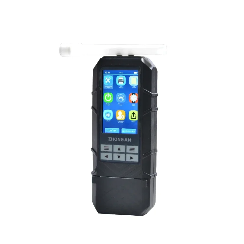 

High Accuracy ZM800 Alcohol Detector 32-bit Microprocessor With Electrochemial Sensor LCD Display