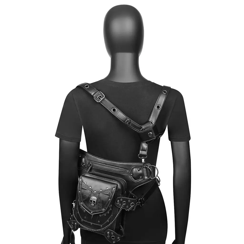 Steampunk Bag Retro Style Gothic Shoulder Waist Bags Packs Leg Thigh Bag