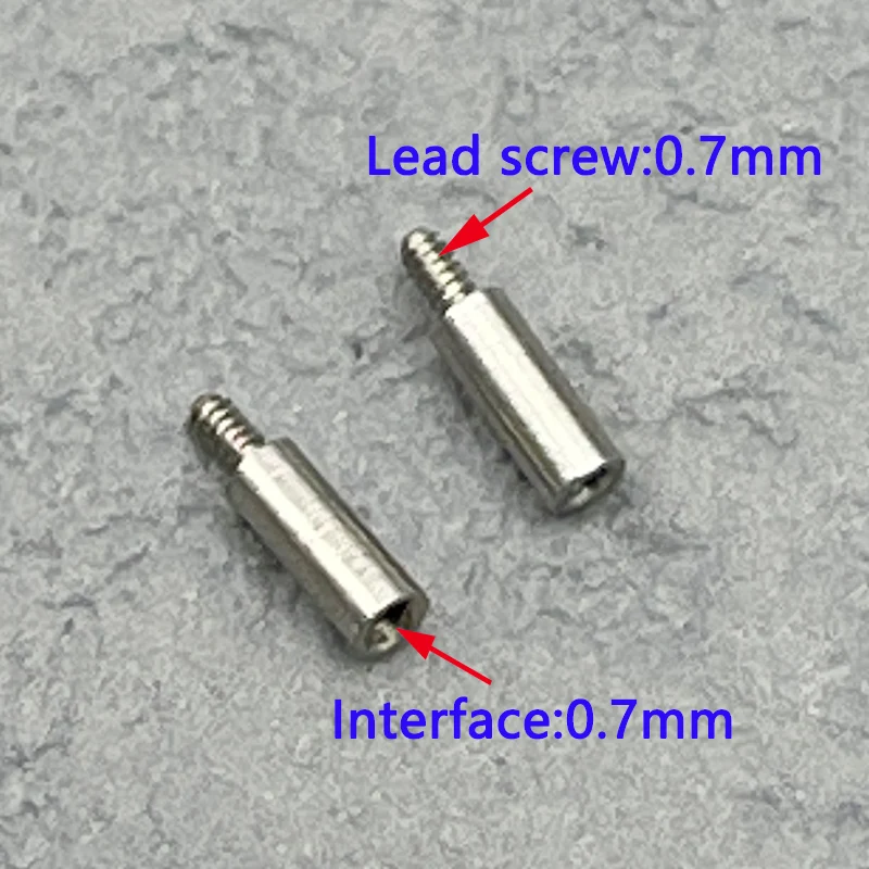 0.7mm to 0.7mm Watch Winding Crown Stem Short Steel Circuiting Rod Watch Crown Extender Part Fits 8215 2824 NH35 NH36 Movement