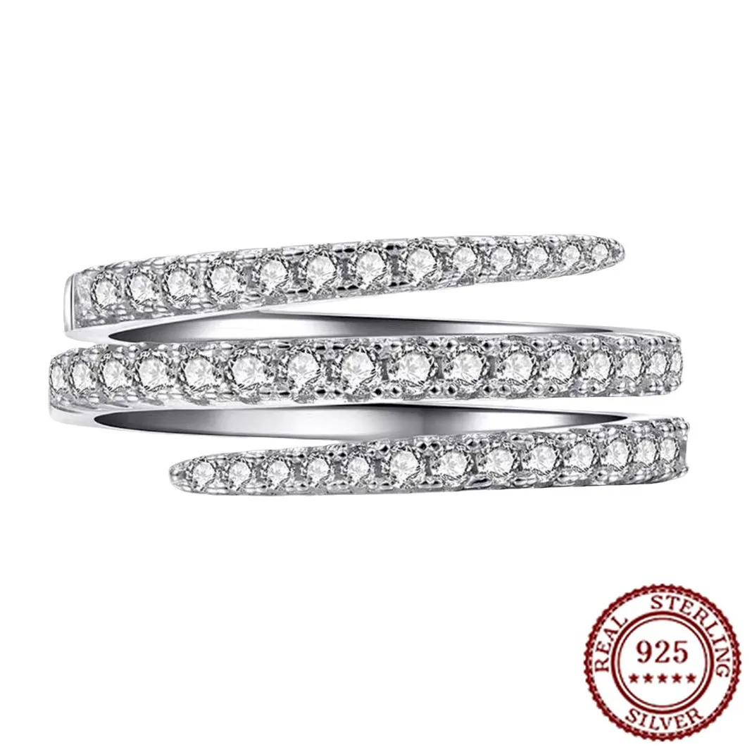 

Новая тенденция 2025, стерлинговое серебро 925 пробы, классический темперамент, большая мода, классический женский комплект с бриллиантами, кольцо с цирконом на колесе