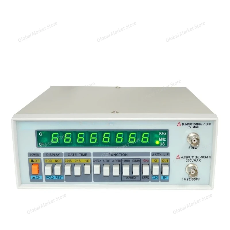 

For LW-2700 Frequency Counter AC Frequency 100MHz Signal Sine Wave 50Ω Impedance Frequency Meter