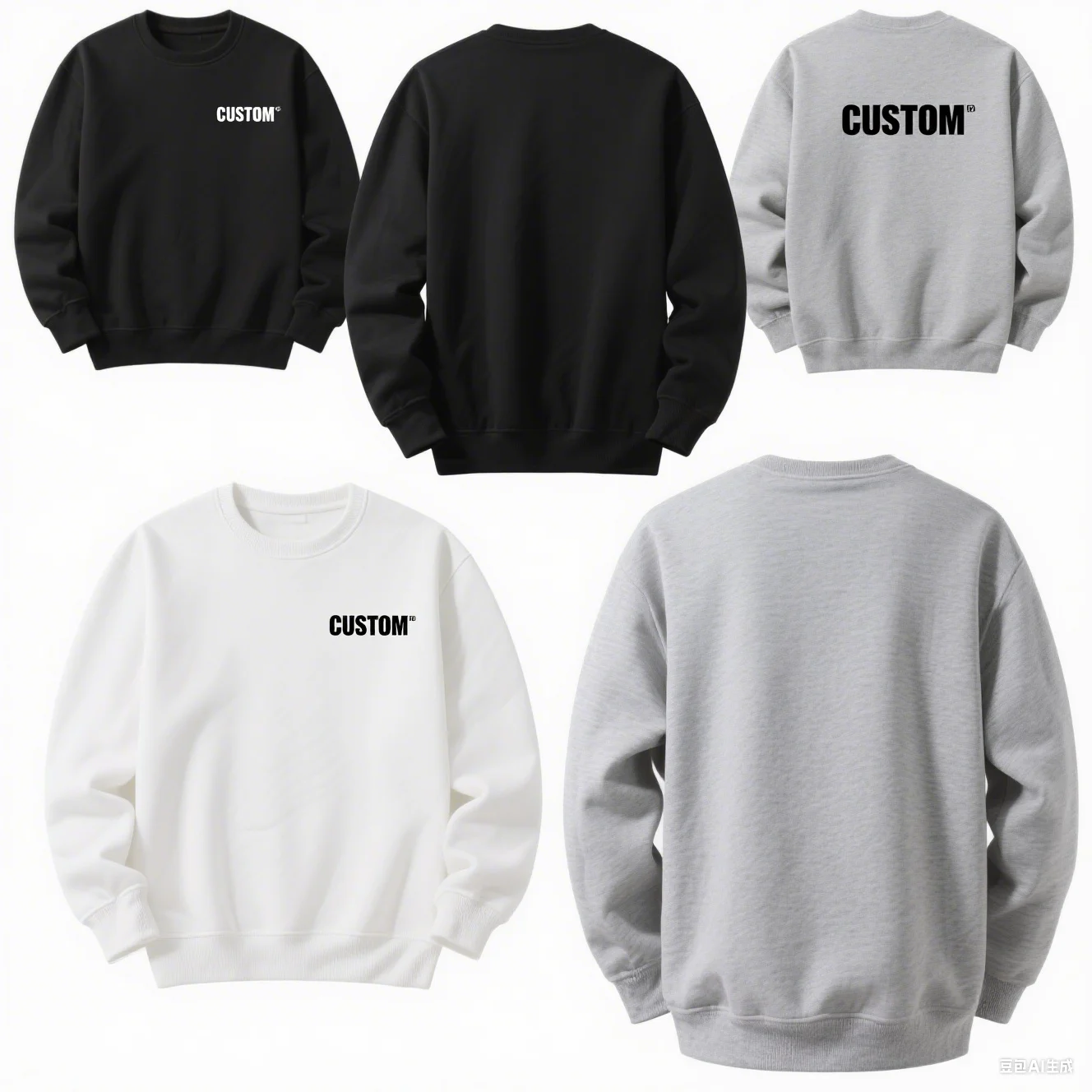 

Autumn And Winter Clothing Pattern Printed Pure Cotton Personalized Custom Logo Men's Women's Warm Round Neck Sweatshirt Top