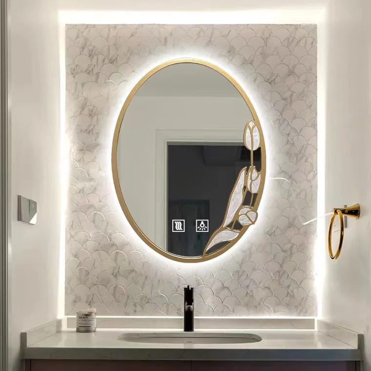 Wall Decorative Mirror Nordic Hanging Quality Cosmetic Round Decorative Mirror Full Length Espejo Redondo Home Design Exsuryse