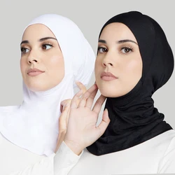 Foulard Hijab Musulman pour Femme, Couverture Complète du Cou, Croisé, Turban, Chapeau Islamique