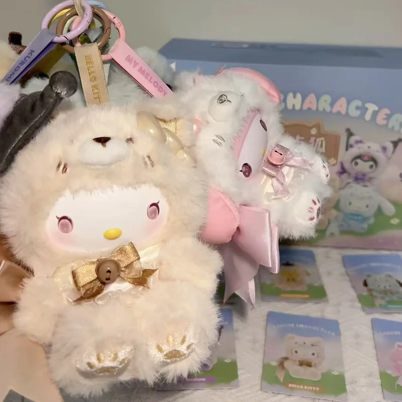 กล่องสุ่มฟิกเกอร์แท้ Sanrio Fox Island Kuromi น่ารัก สไตล์คาวาอี้ ตัวละคร Hello Kitty My Melody ของสะสมอนิเมะ ตุ๊กตา ของตกแต่งกระเป๋า ของขวัญสำหรับเด็กผู้หญิง