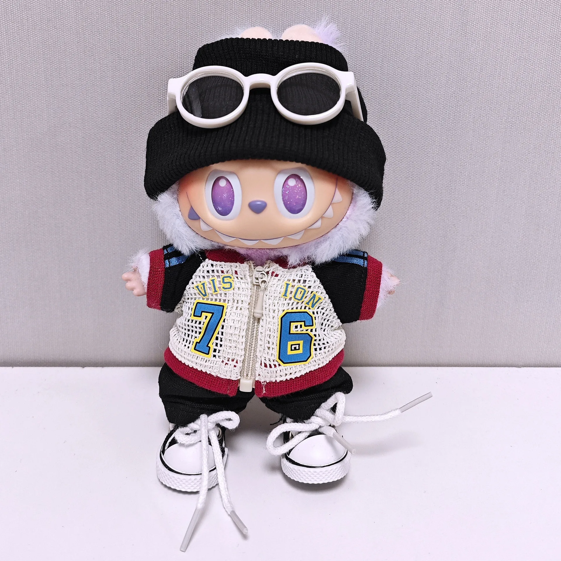 

For Labubu Select Children's Clothing 15cm - 17cm Sports Jersey and Pants 5-piece Set Labubu Universal Clothing