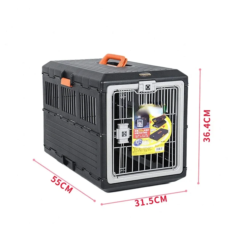 Folding Pet Air Box Dogs Cats Foldable Air Box Cat Carry Cage Removable Dog Stuff Large Space Pet Travel Carrier Pet Supplies