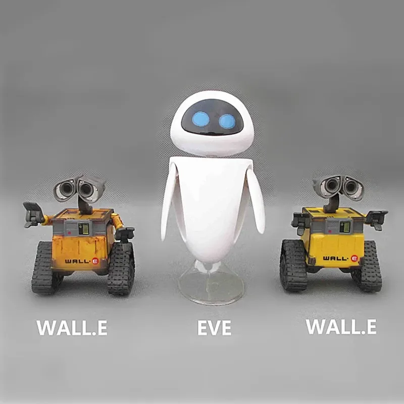 Wall-E Robot Wall E & EVE PVC Action Figure Collection Model Toys Dolls 6cm/10cm For Children Christmas Gift