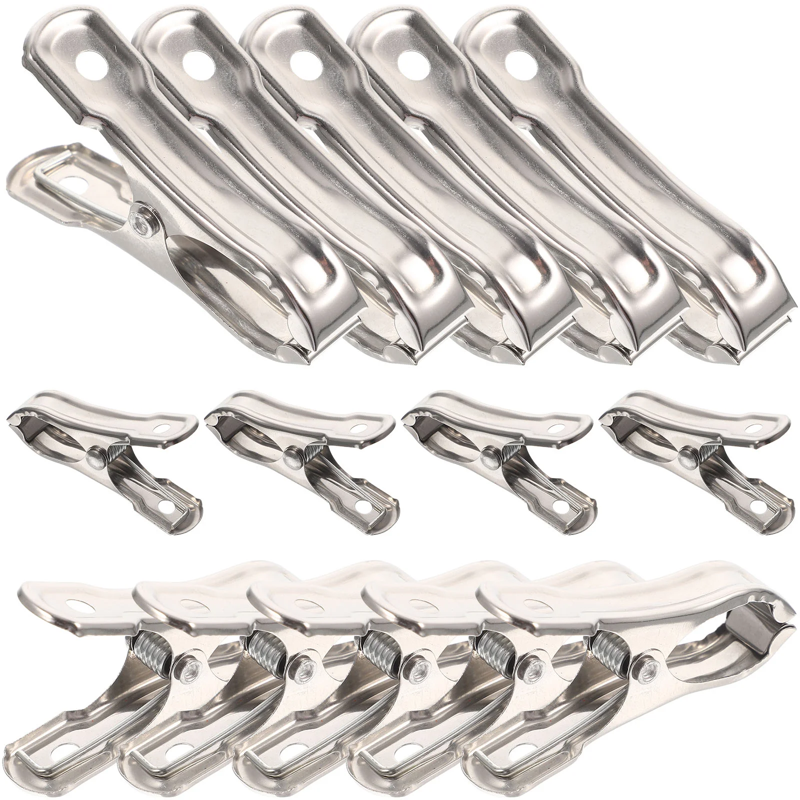 

40 Pcs Stainless Steel Greenhouse Clips Plants Shading Net Rod Fixing Bracket Food Bag Cover Film Photo Clamps