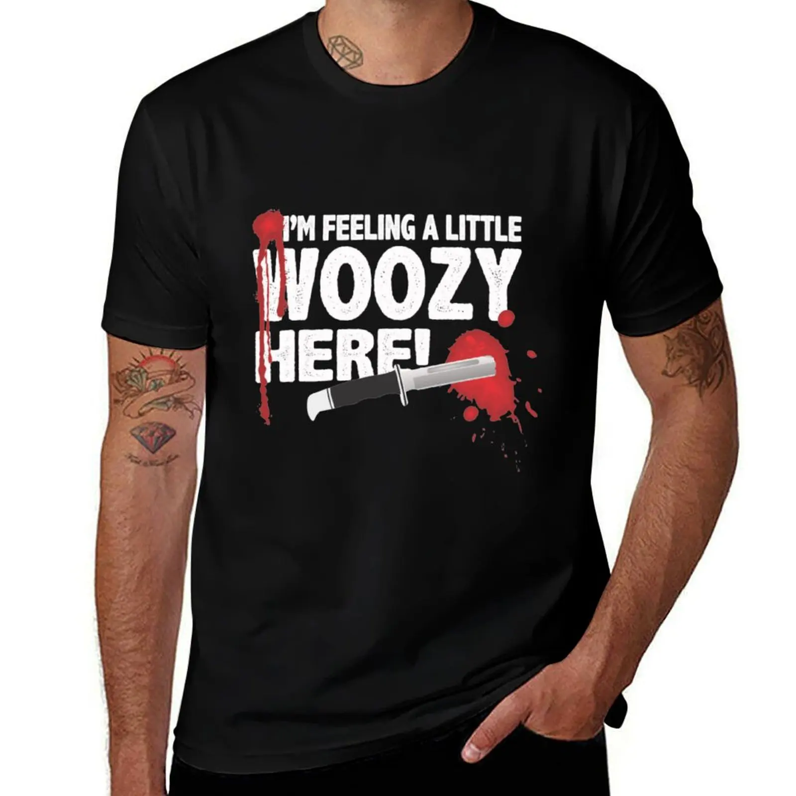 

I'm feeling a little woozy here T-Shirt Casual All Match Tee Shirt for Men