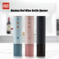 Youpin Huohou Automatic Red Wine Bottle Opener Cap Stopper Fast Decanter Electric Corkscrew Foil Cutter Cork Out Tool