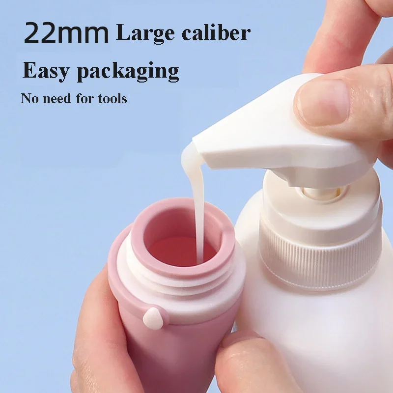 30/60/90ml Refillable Silicone Travel Bottle Leakproof Refillable Bottle for Shampoo Skin Care Products Portable Travel Supplies