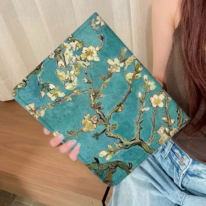 

Vintage art flower fashion For Samsung Galaxy Tab A A7 A8 A9 A11 S6 S11 10.1 10.4 10.5 Inch Lite Plus Cover Tablet Case