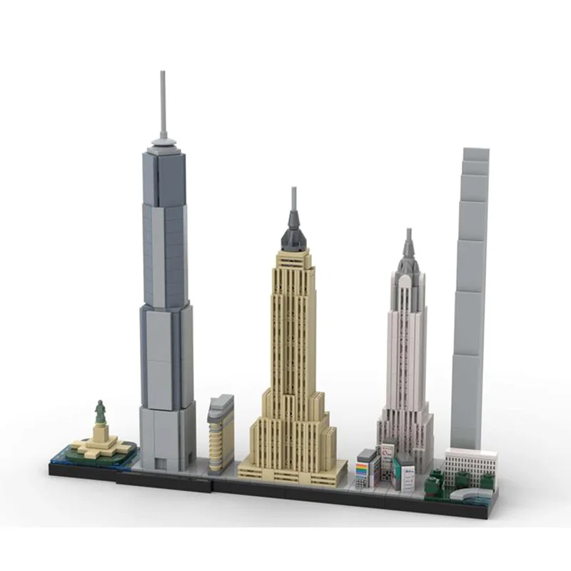 Street View Skyline Upgraded City Series Building Blocks MOC Architecture Modular Model DIY Assemble Bricks Toy Birthday Gifts