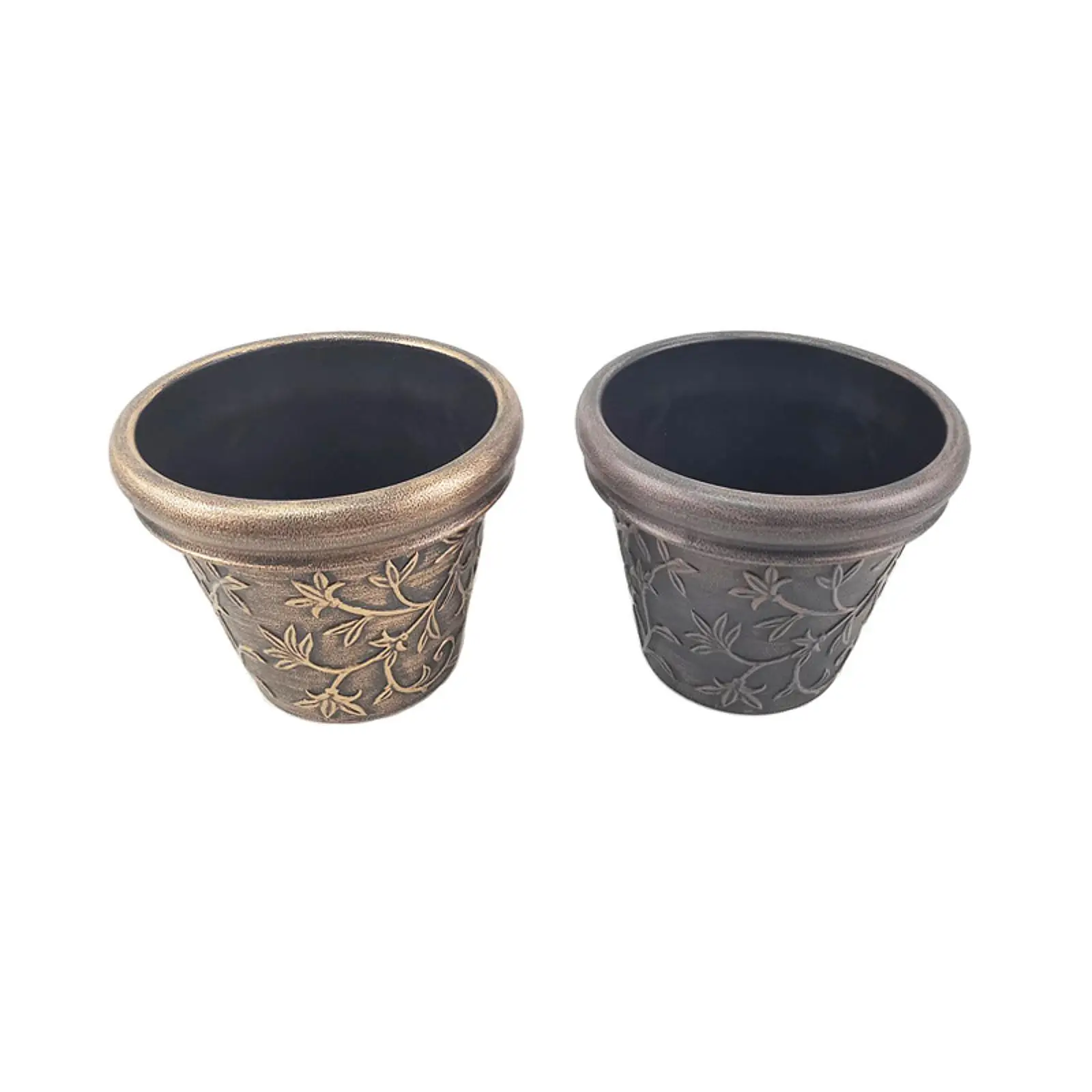 Vine Pattern Rustic Planter Flower Pot Lightweight Flowerpot Retro Decorative Greek Style Plant Pot for Balcony Garden Patio