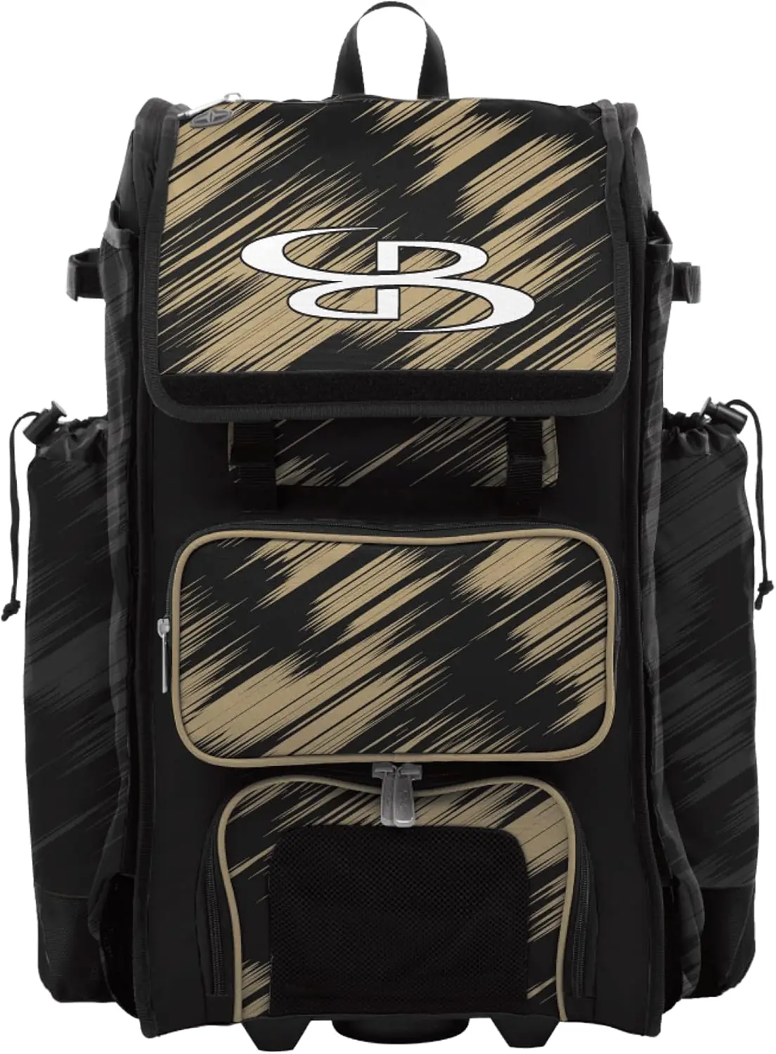 Wheeled Hybrid Catcher Bat Backpack Bag Scratch Multicolor