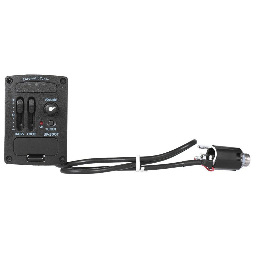 【HOT!TURE】Uk-300T Ukulele Piezo Pickup Preamp 2-Band Eq Equalizer Ukelele Pickups Tuner System