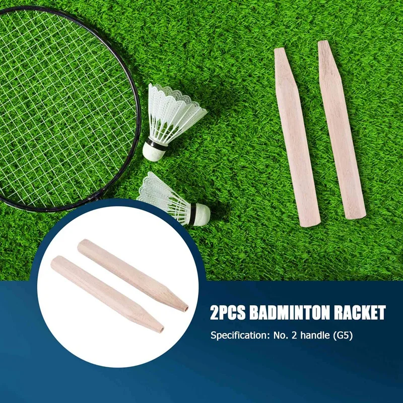 2Pcs Badminton Racket Handle Grip Wooden Badminton Handle Repair Of Badminton Racket