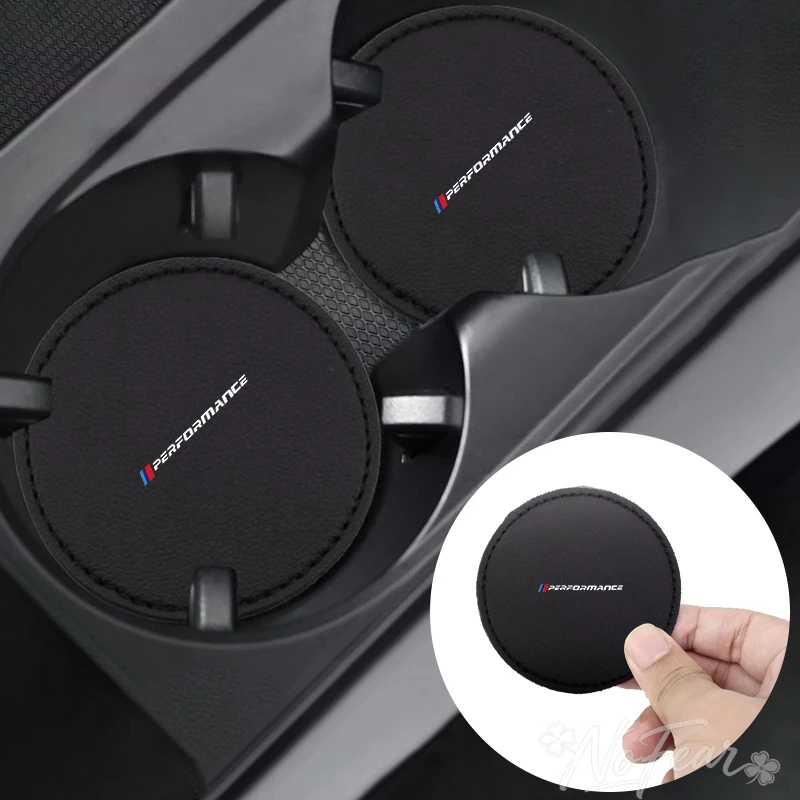 

2pc Car Water Cup Pad Non Slip Coaster Drinks Mat For BMW Performance X1 X3 X4 X5 E46 E90 F20 E60 E39 F10 M1 M2 M3 M5 M6 E87