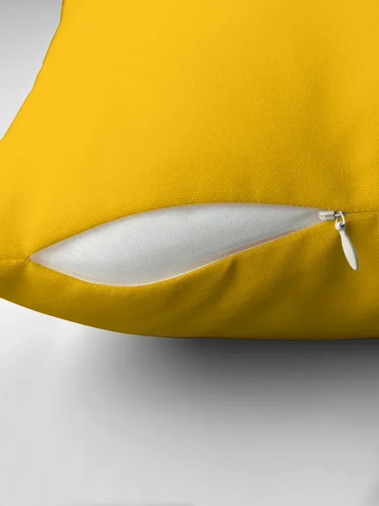 PLAIN SOLID YELLOW - AMBER YELLOW - BY OZCUSHIONS Throw Pillow New year Christmas Pillow pillow