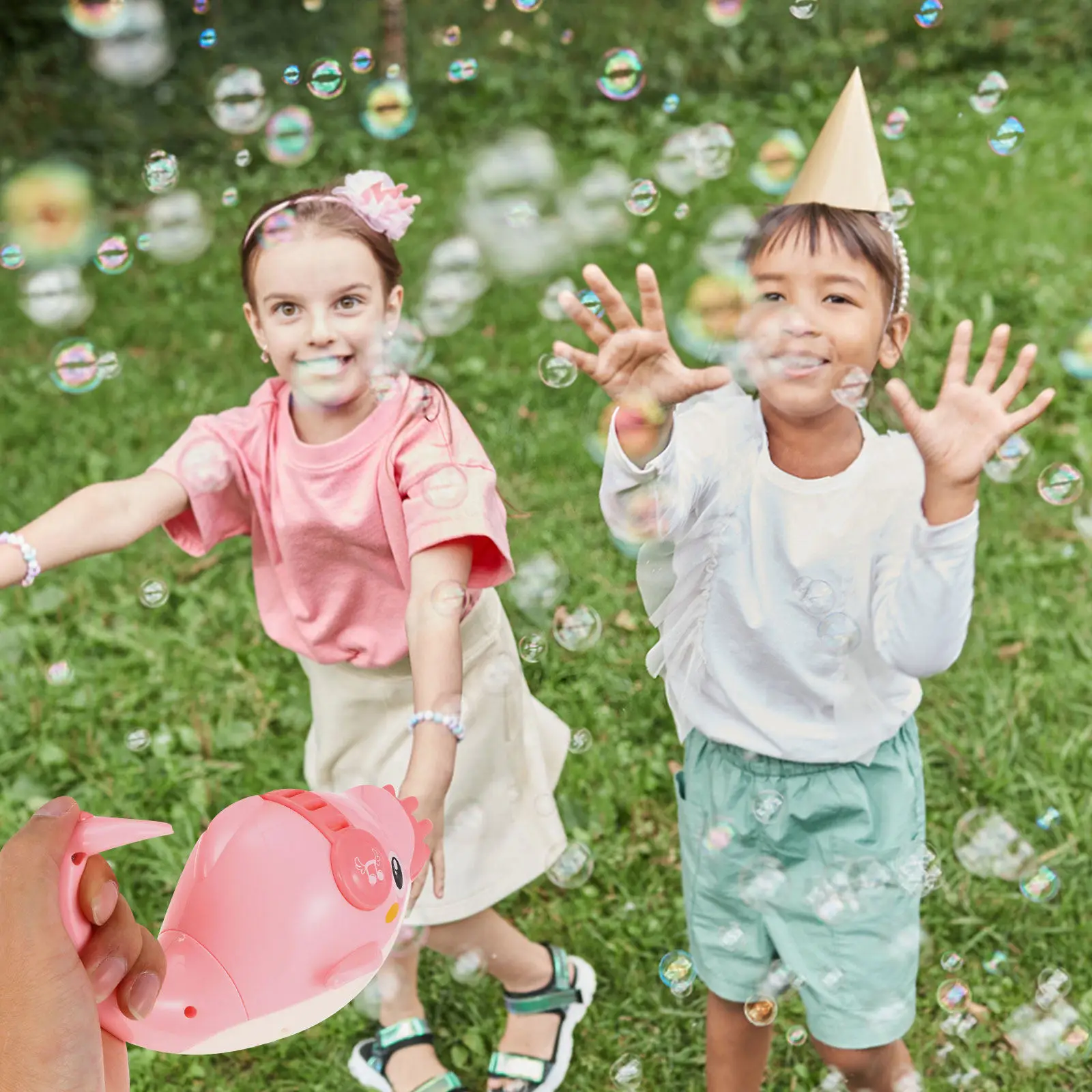 

Набор для создания пузырей в форме дельфина: креативная машина для мыльных пузырей для детских праздников, вечеринок, игр на свежем воздухе