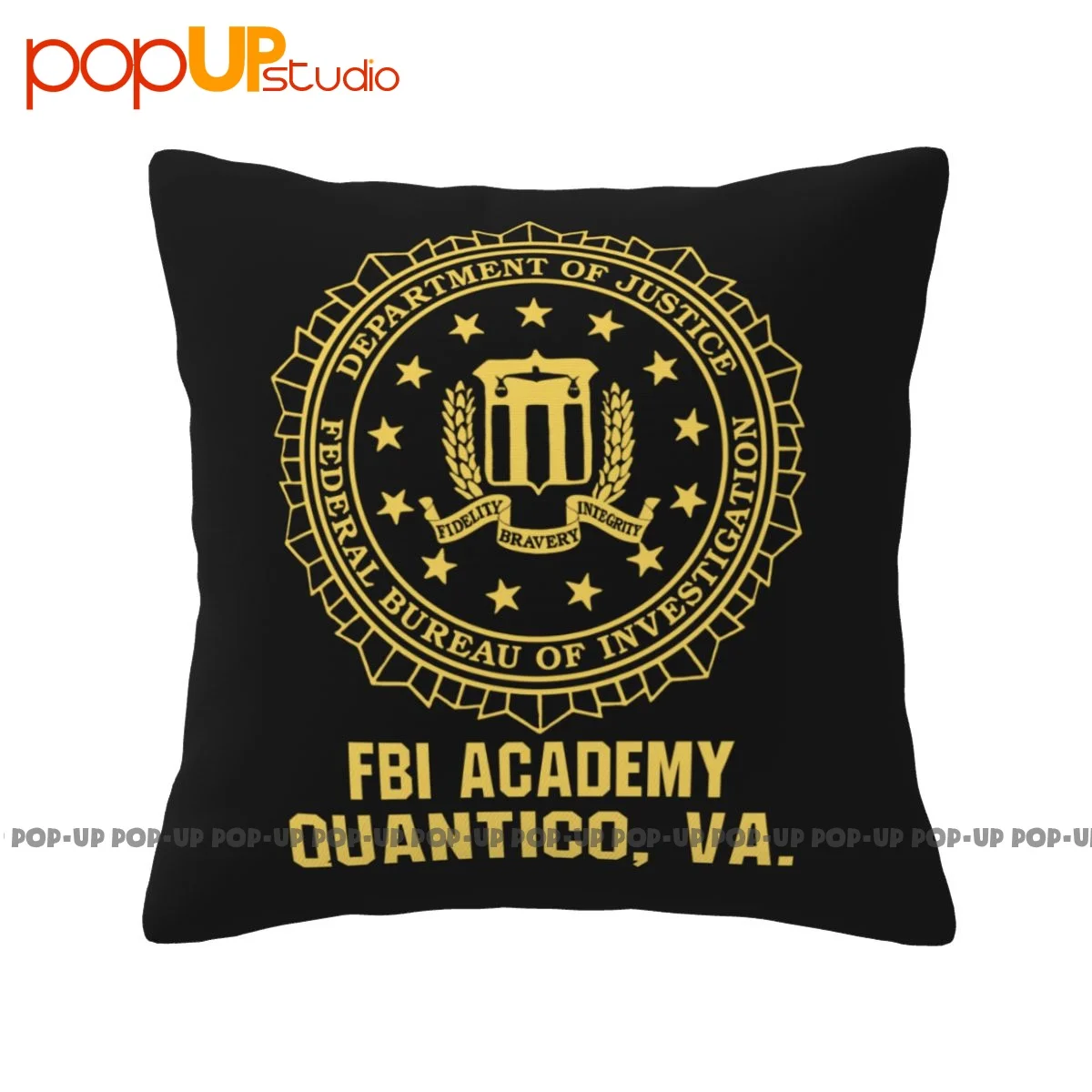 Cozy Fbi F.B.I Academy Quantico Va Virginia Pillowcase Throw Pillow Cover Vintage Anti-Mite Cushion Cover