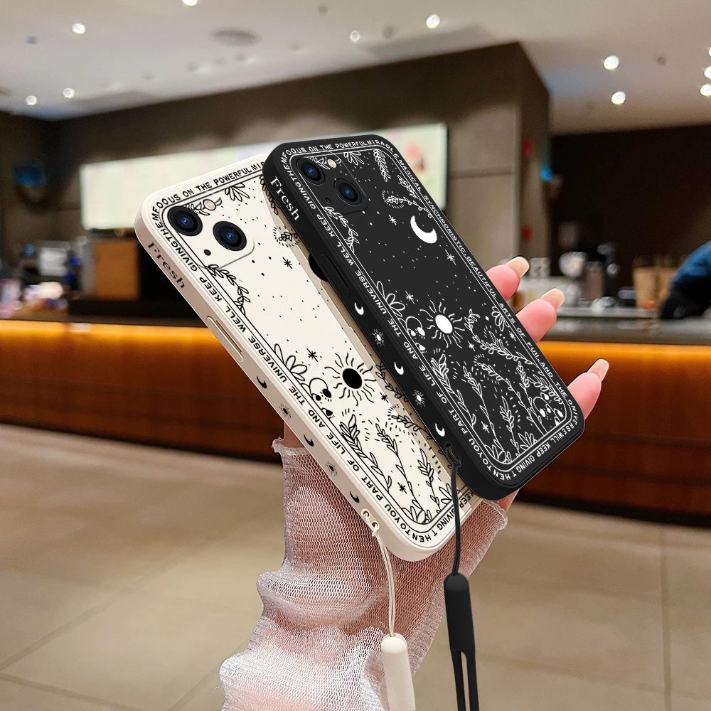 Fresh Moon Star Case For Samsung A54 A34 A73 A53 A33 A23 A14 A13 A03 A03S A04 A04S A04E A72 A52 A52S A32 A22 A12 A71 A51 4G 5G