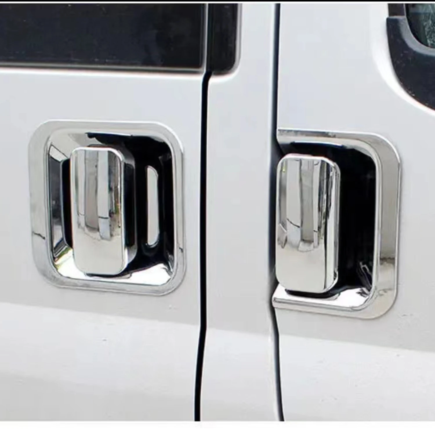 High Quality ABS Chrome Car Accessory Door Handle Bowl Covers Trim Paste Style For Ford Transit Tourneo 2008-2019 2020