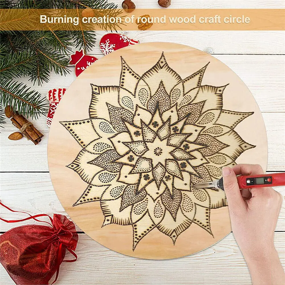 5Pcs 10/15/20/25/30CM * 2.5mm Round Basswood Wooden Board Sheet DIY Wood Model