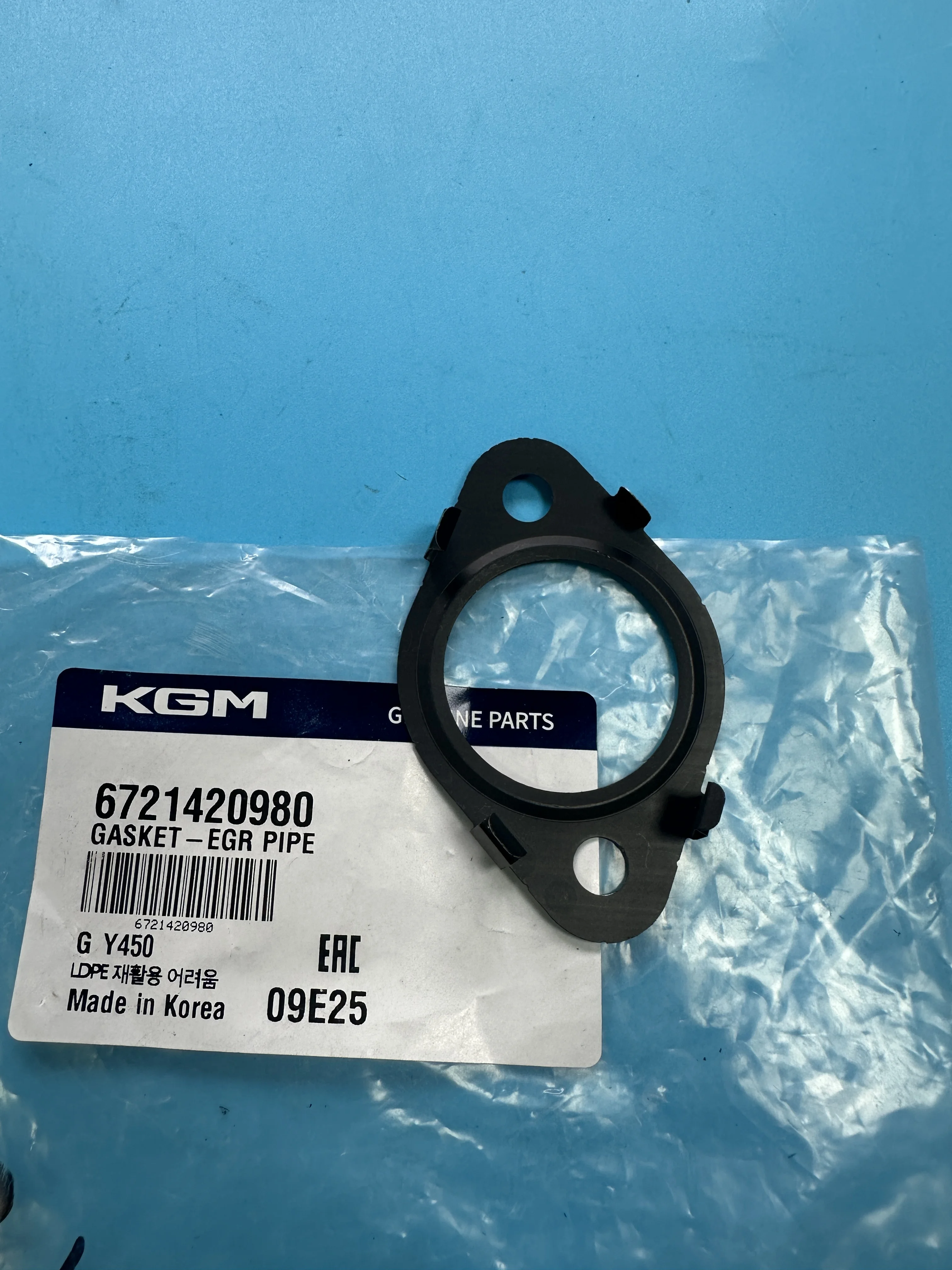 Junta de tubo EGR genuína 6721420980 para Ssangyong Actyon Kyron Rexton Actyon Sports Korando Rodius/Stavic