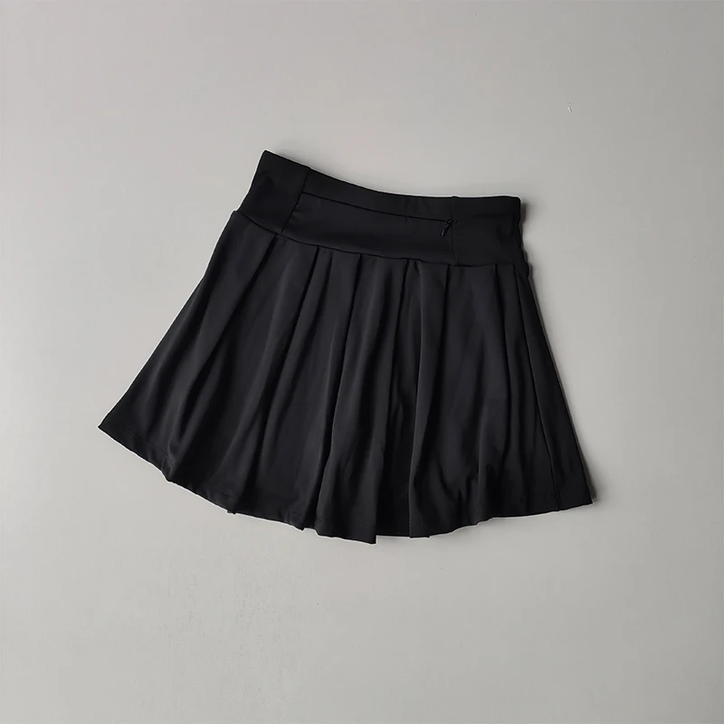 Damen Kurzer Rock Tennis Yoga Sportbekleidung Laufshorts Sommer Fitness Hochtaillierter Rock mit Taschen Outdoor-Anzug – Detail 14