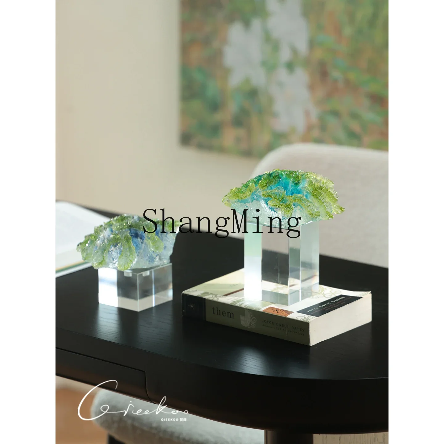 CL living room bedroom desk TV cabinet crystal coral modern creative light luxury art entrance ornament