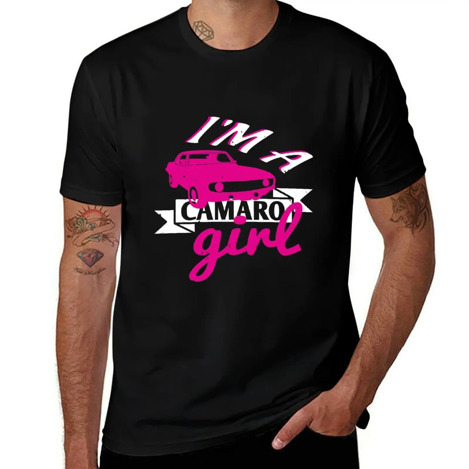 

I'm a Girl Camaro Girl Driver T-Shirt funny costumes shirts graphic tees plus sizes vintage graphic tee mens t shirt
