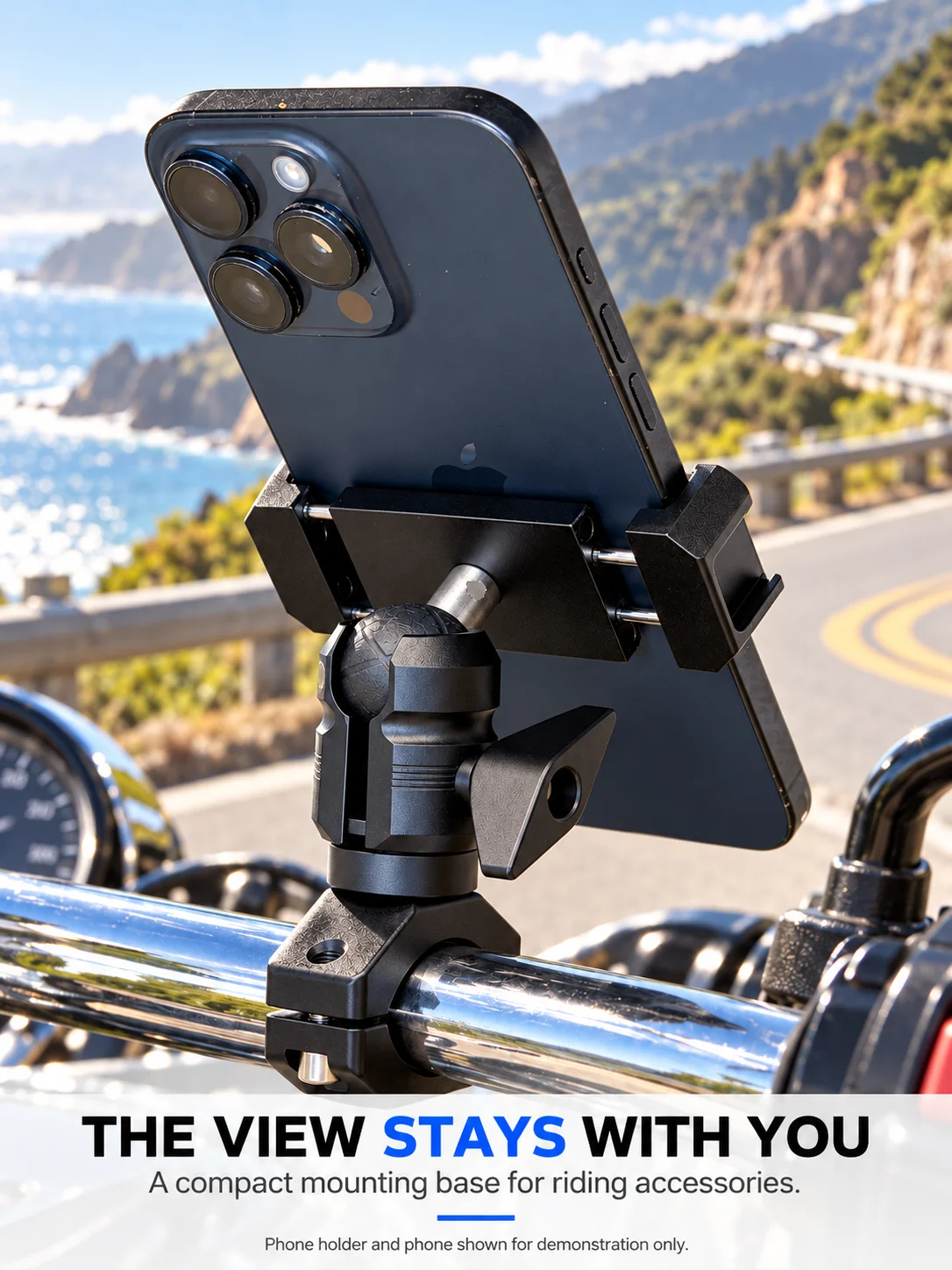 Handlebar clamp mount and single socket arm