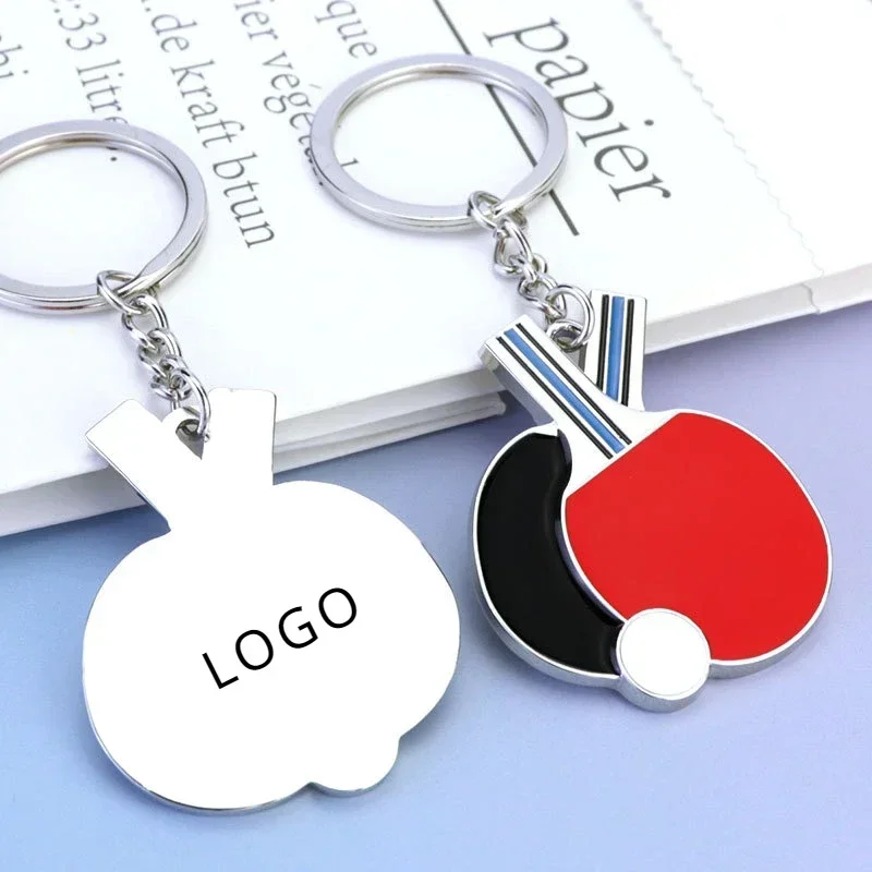 Mini Table Tennis Model Keychain Competitive Sports Commemorative  Belief 3D Pendant Bag Jewelry Can Be Customized in Bulk