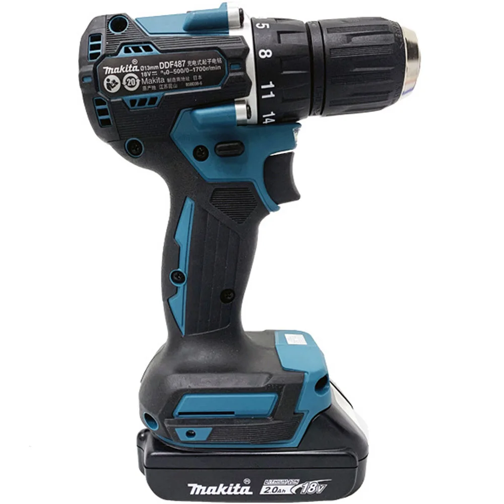 

Original Makita DDF487 Cordless Driver Drill Brushless Electric Impact Screwdriver Rechargeable Power Tool 18V With battery.