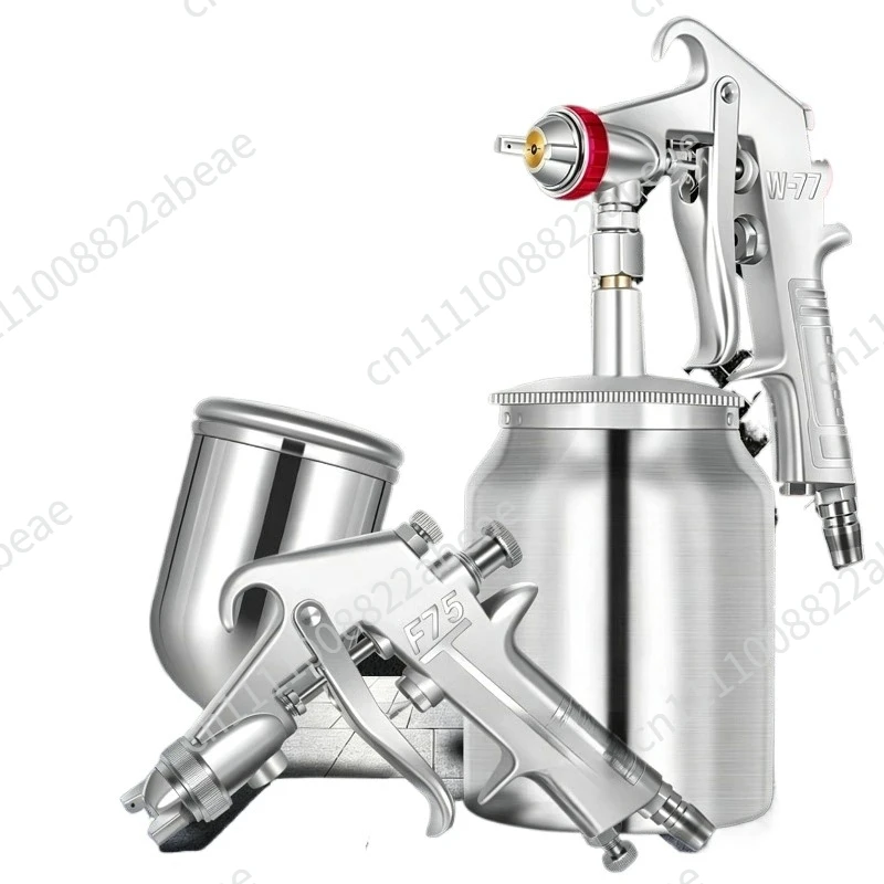 For W71 pneumatic spray gun W77 furniture porous high atomization watering can upper pot car paint gun