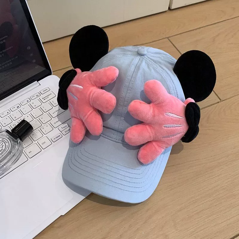 لطيف ميكي ليتل قبعة البيسبول الإناث الكرتون الإبداعية صغيرة فريدة من نوعها ظلة قبعة رائعة عارضة تنوعا قبعة مريحة