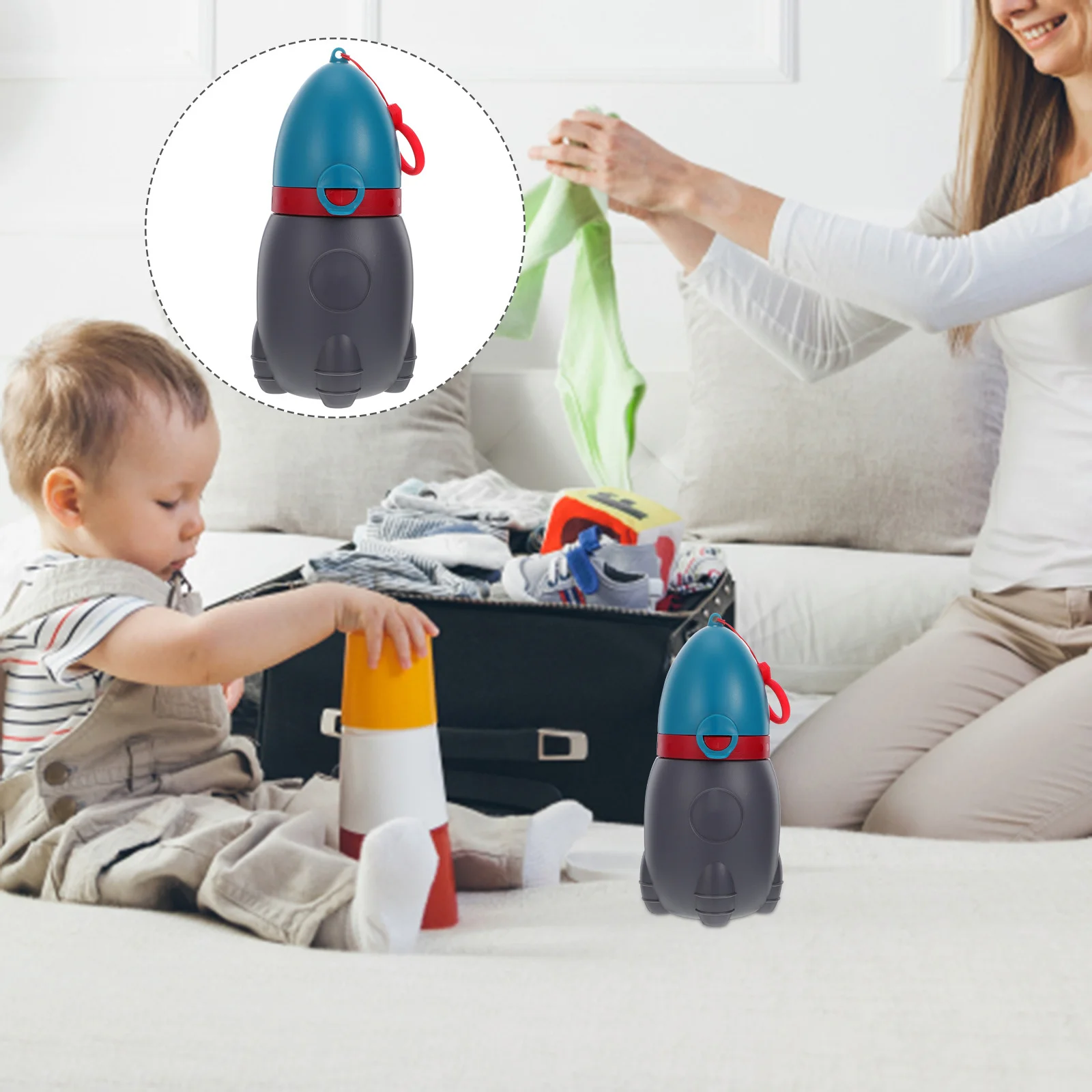 

Travel Potty for Children Portable Pee Cup Sturdy Urinal Bottle for Highway Park Department Store Emergency Toilet on The Go