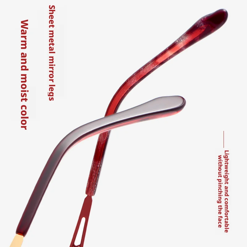 عالية الجودة سبائك إطارات النظارات رائعة الدانتيل المرأة خفيفة قصر النظر وجه صغير القراءة النظارات الطبية البصرية 8982 #5